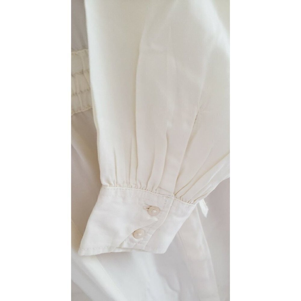 NWT GUESS ELLIS LONG SLEEVE WHITE SHIRT STYLE DRESS LARGE - Picture 6 of 14